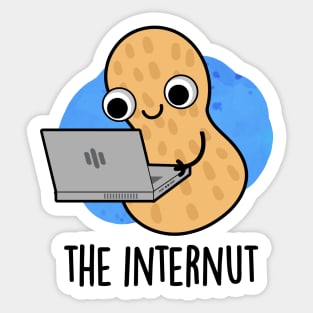 The Internut Funny Internet Peanut Pun Sticker